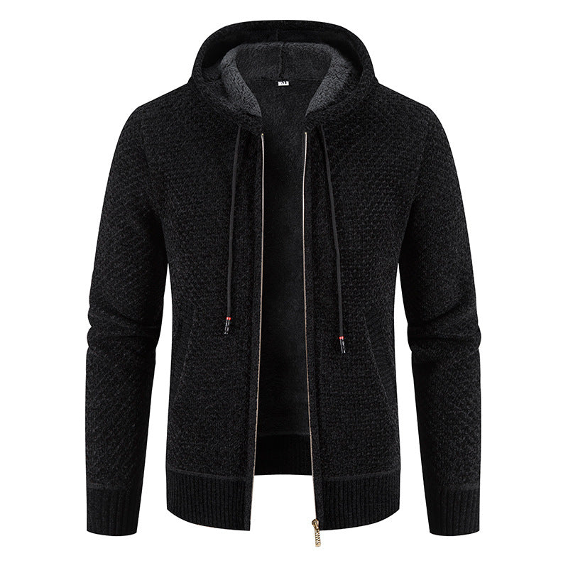 Roswell - Elegante Cardigan con Cappuccio per Uomo