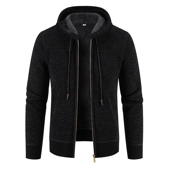 Roswell - Elegante Cardigan con Cappuccio per Uomo