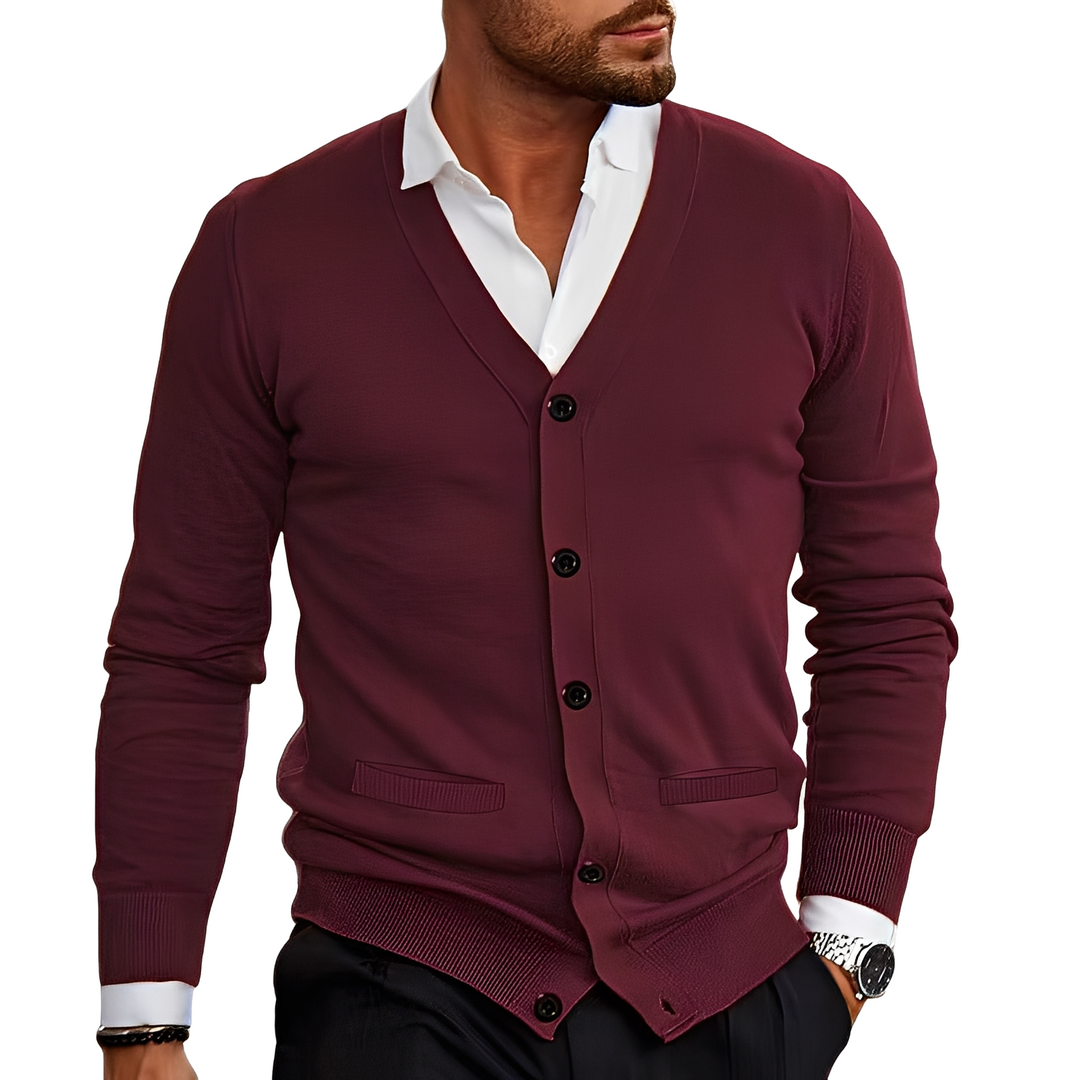 Bradley - Cardigan casual e semplice per uomini