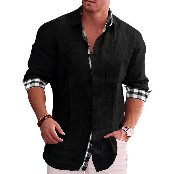 Elwood - Camicia Elegante a Maniche Lunghe per Uomo
