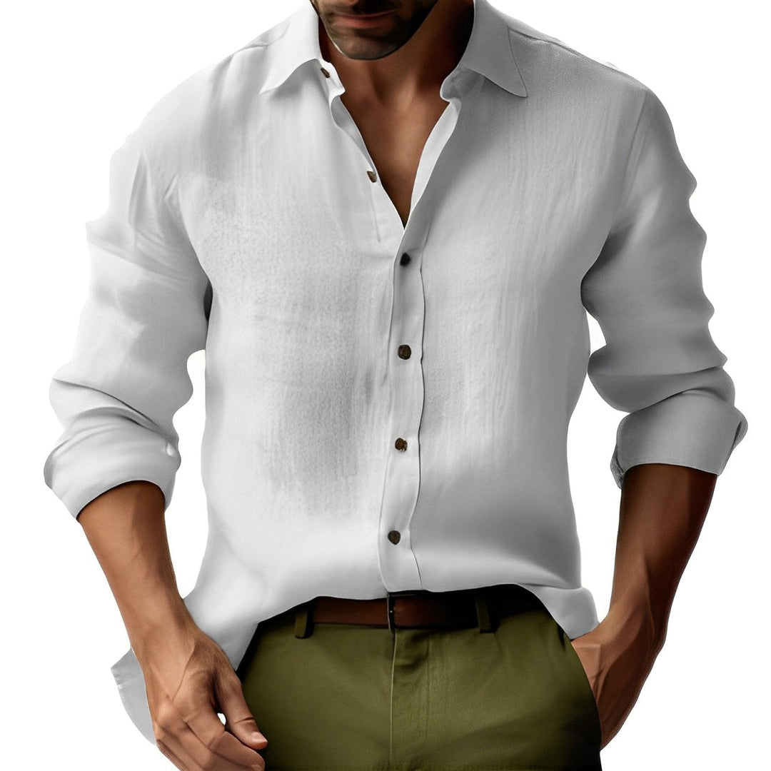 Emile - Classico, semplice camicia di lino per uomo