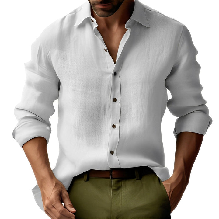 Emile - Classico, semplice camicia di lino per uomo