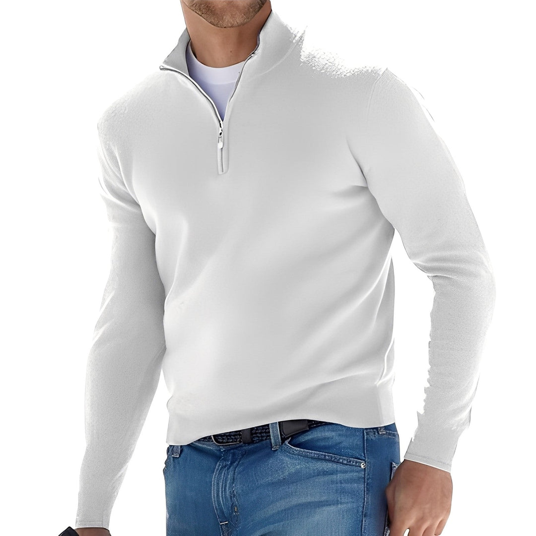 Fredric - Maglione casual con zip per uomini