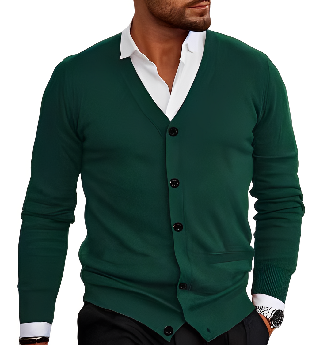 Bradley - Cardigan casual e semplice per uomini