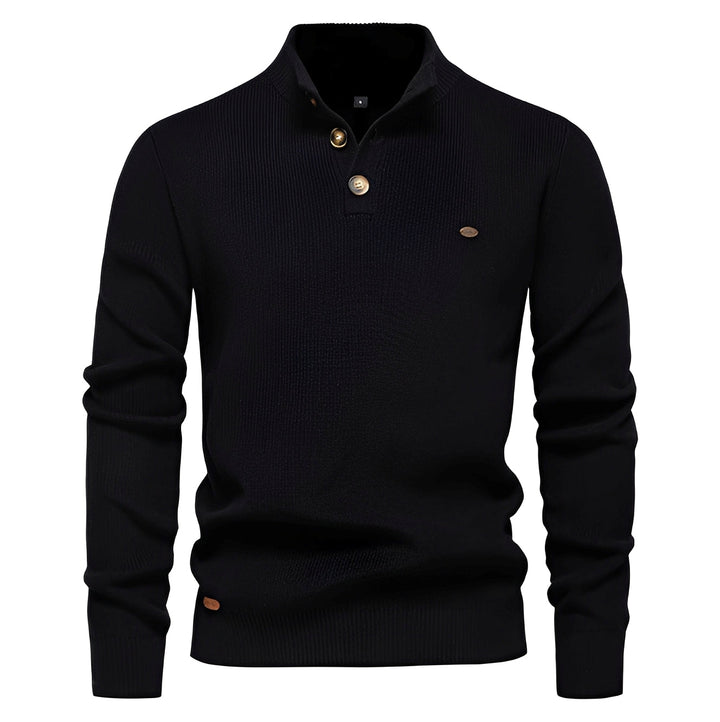 Royston - Maglione casual con zip a un quarto per uomo