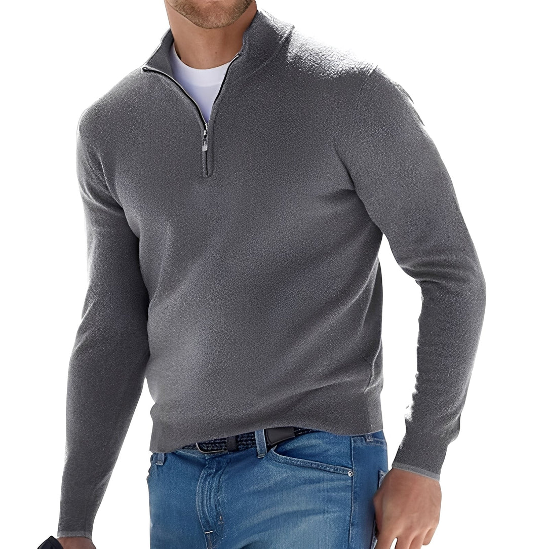 Nash - Maglione casual con zip per uomo