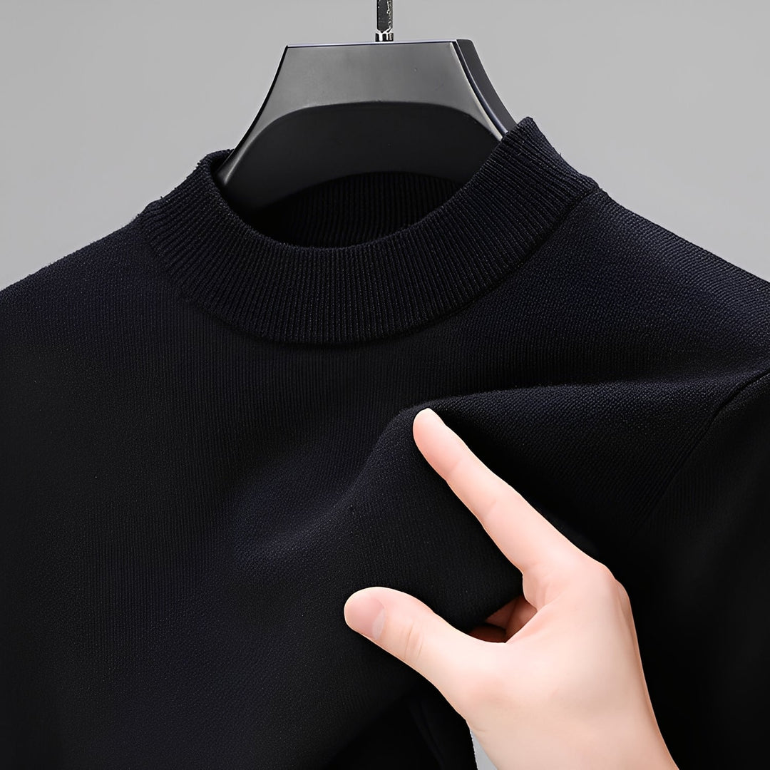 Davis - Maglione cashmere casual con orlo per uomini