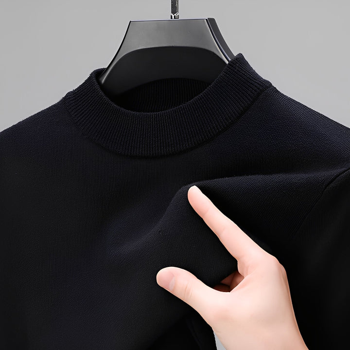 Davis - Maglione cashmere casual con orlo per uomini