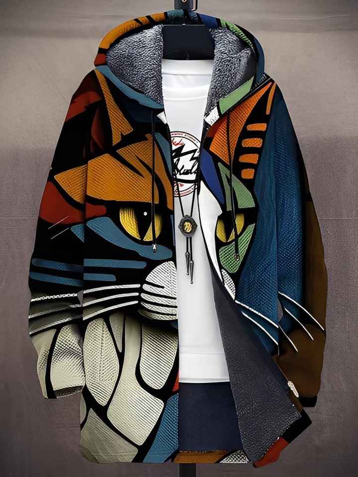 Trenton - Giacca stilosa stampata con cappuccio per uomo