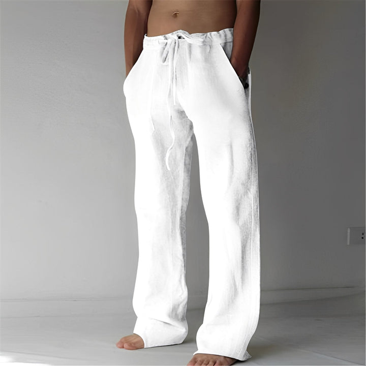 Wilmer - Pantaloni casual in lino per uomo