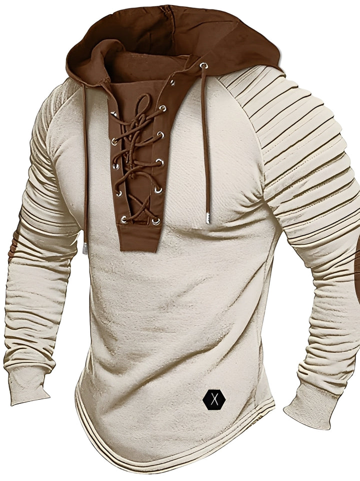 Durward - Maglione casual con cappuccio per uomo