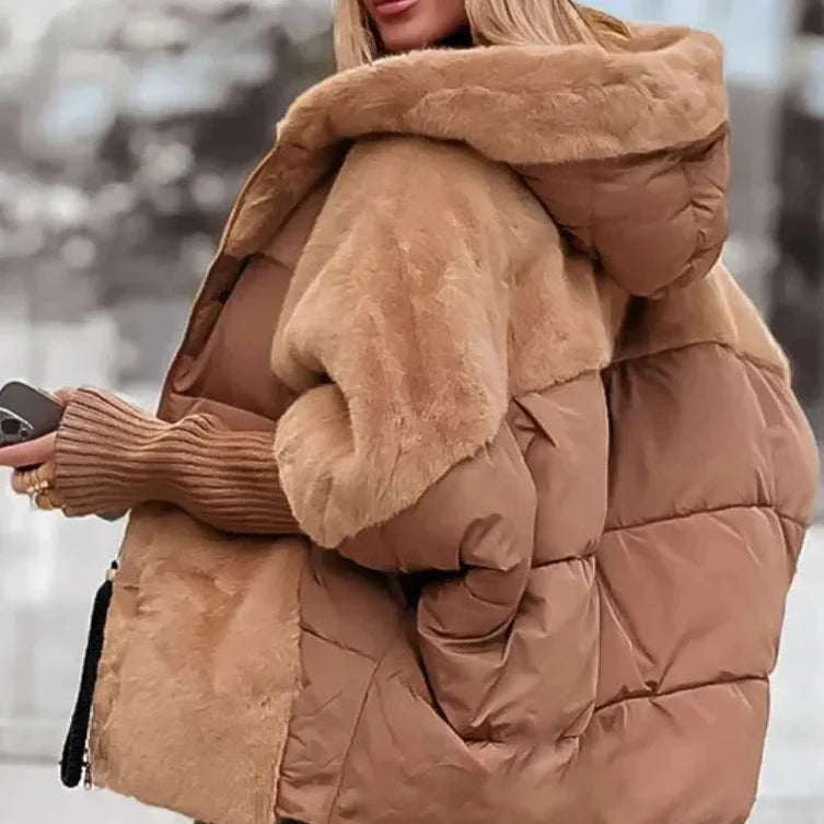 LENA | Elegante Giacca Imbottita con Cappuccio