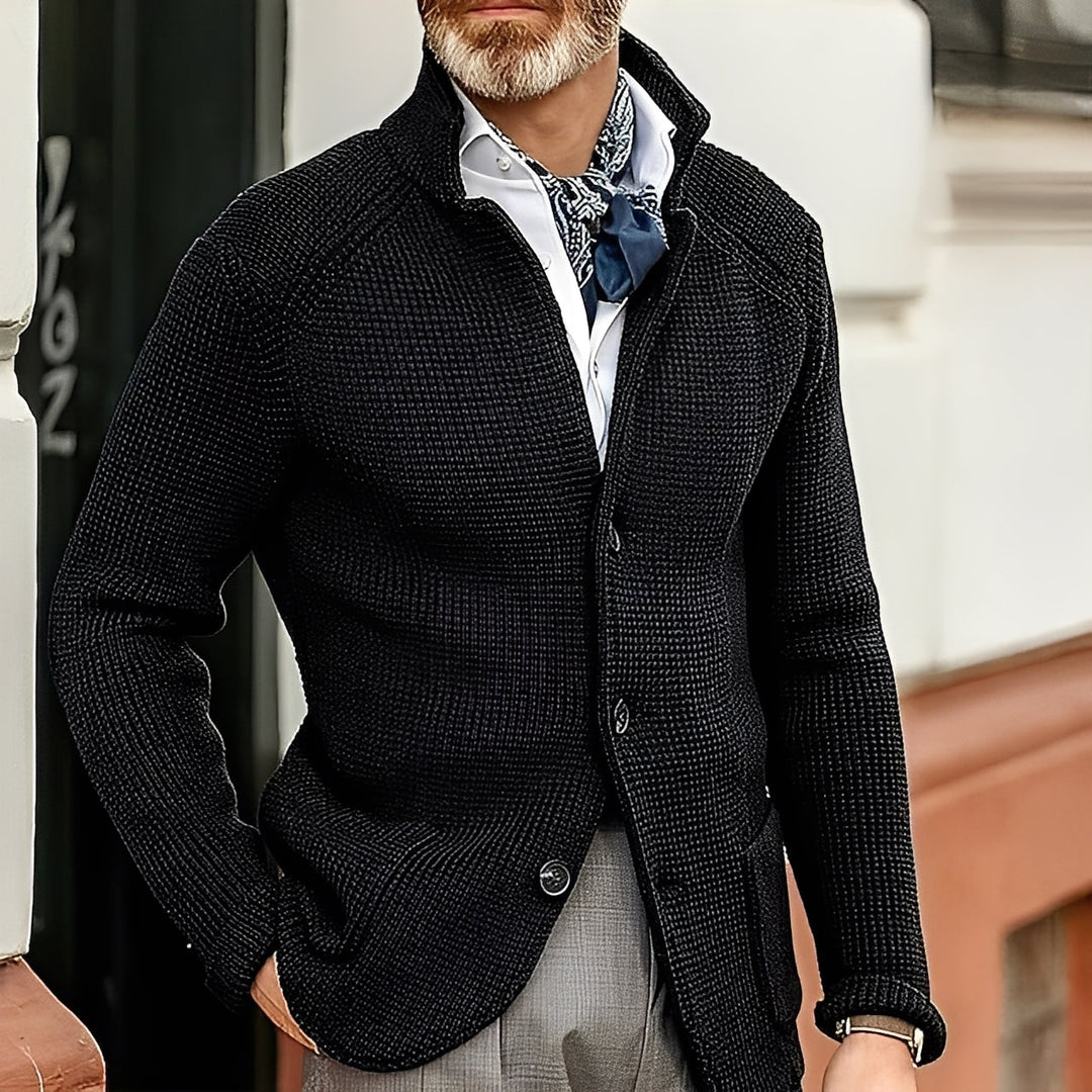 Kayden - Cardigan elegante con collo alto per uomo