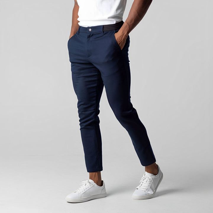 Justine - Pantaloni chino slim-fit casual per uomo