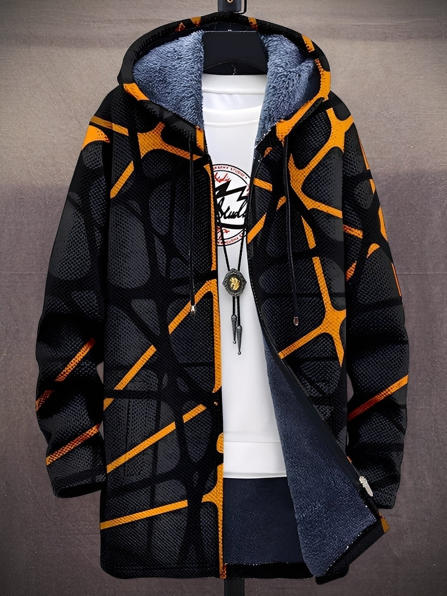 Trenton - Giacca stilosa stampata con cappuccio per uomo