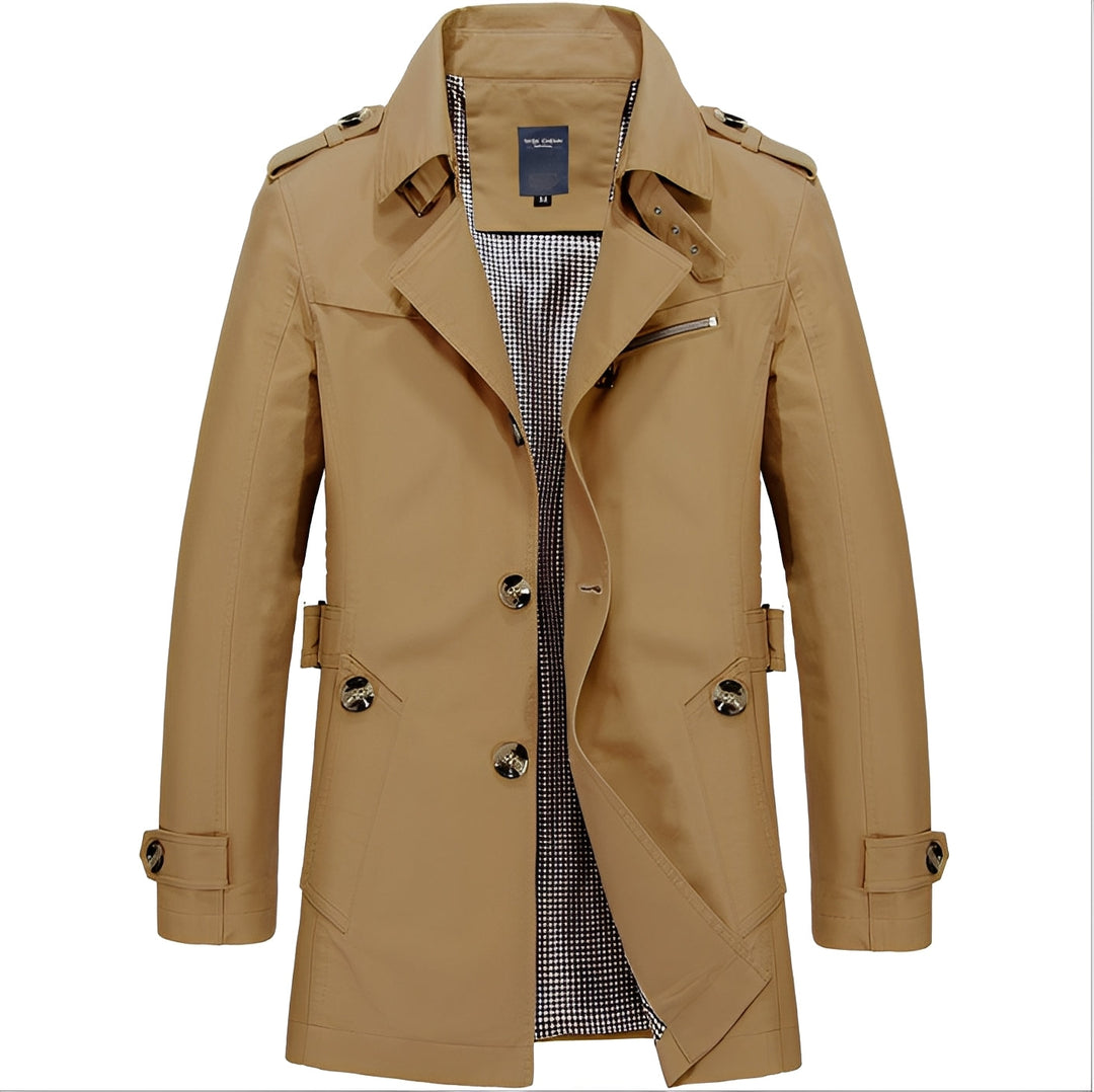 Kolton - Elegante giacca a vento trenchcoat per uomini