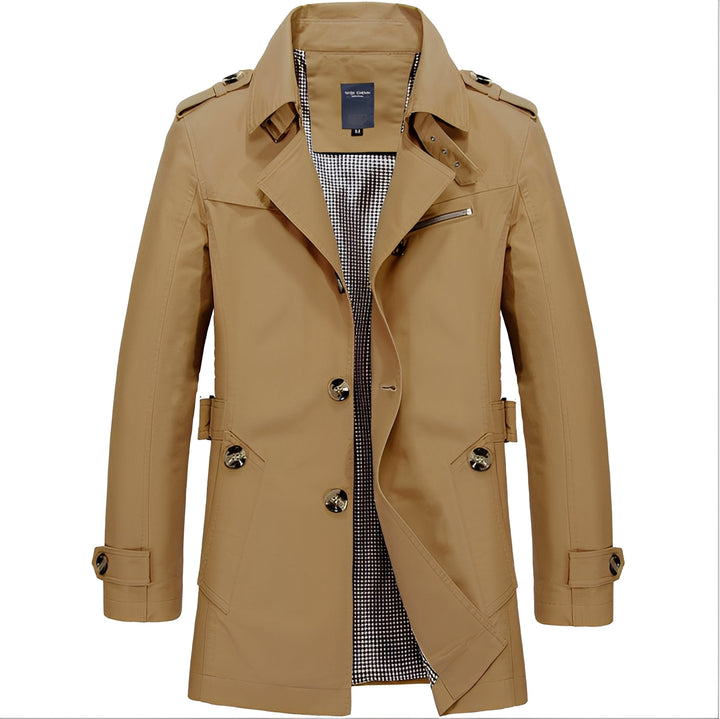 Kolton - Elegante giacca a vento trenchcoat per uomini