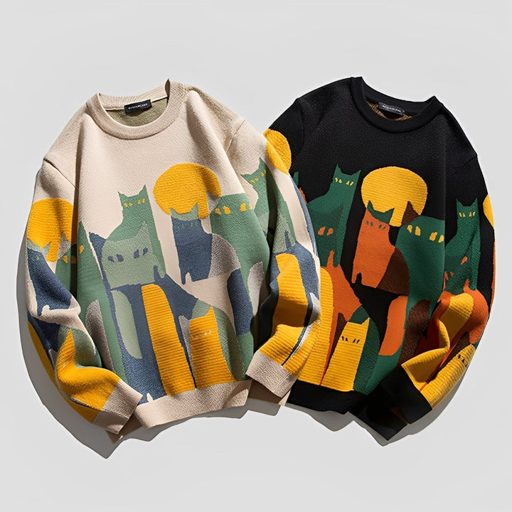 Davin - Elegante Maglione con Stampa per Uomo