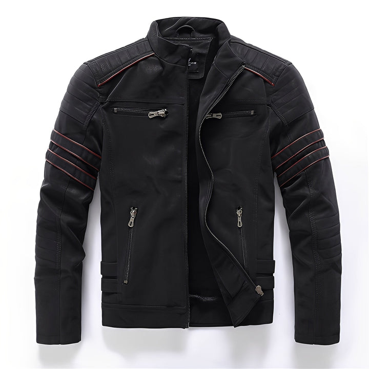 Dillan - Elegante giacca in pelle da moto per uomo