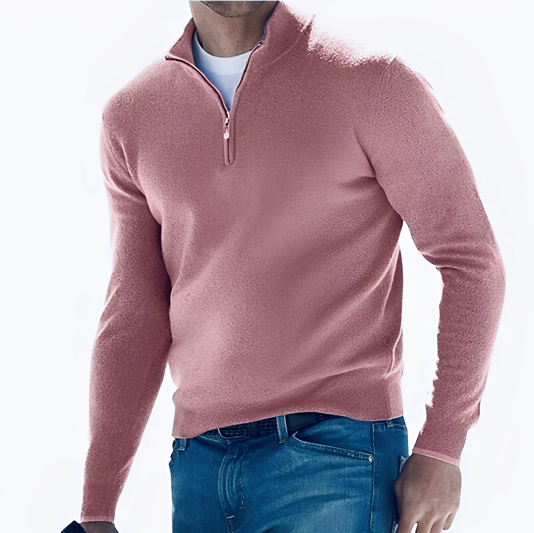 Nash - Maglione casual con zip per uomo