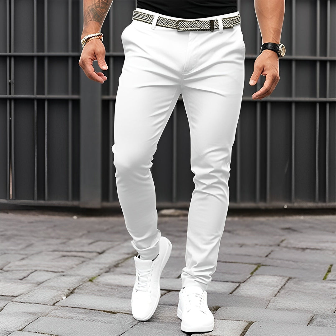 Jaron - Elegante, casual pantaloni slim fit per uomo