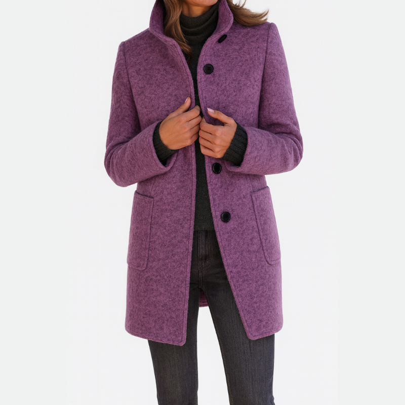 ZUZANA | Cappotto da donna con collo alto
