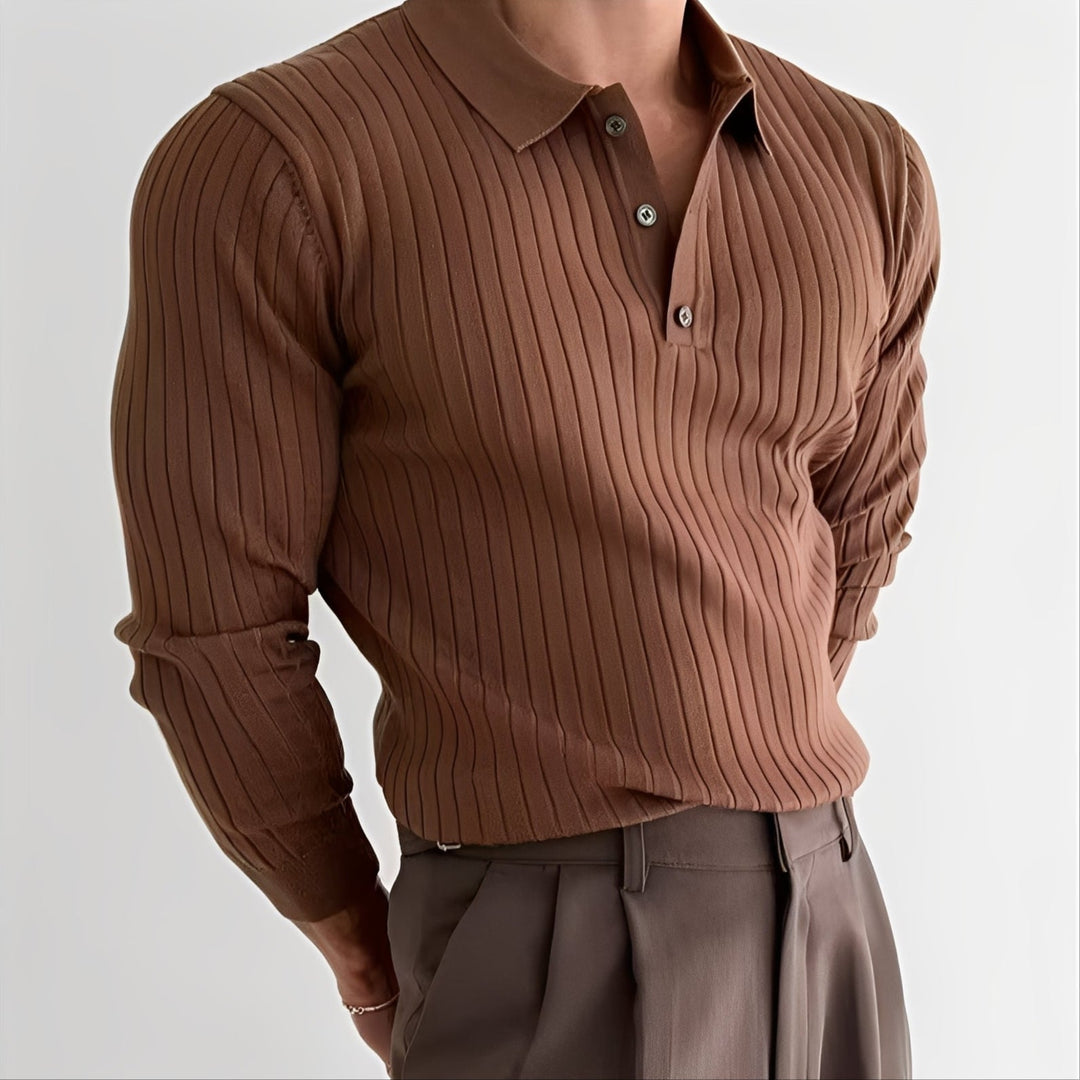 Raphael - Camicia a maniche lunghe con colletto a revers per uomo