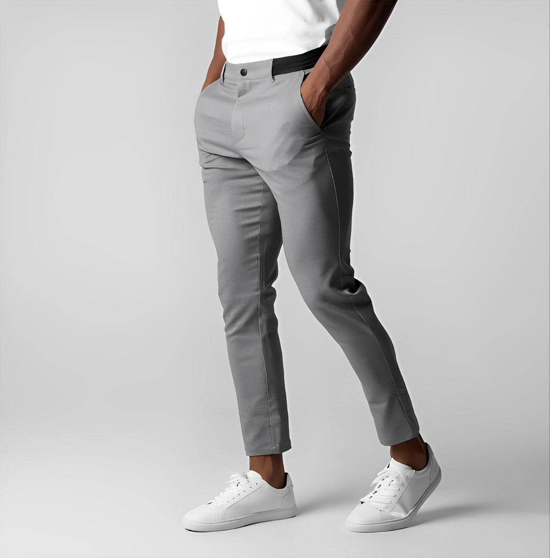 Justine - Pantaloni chino slim-fit casual per uomo