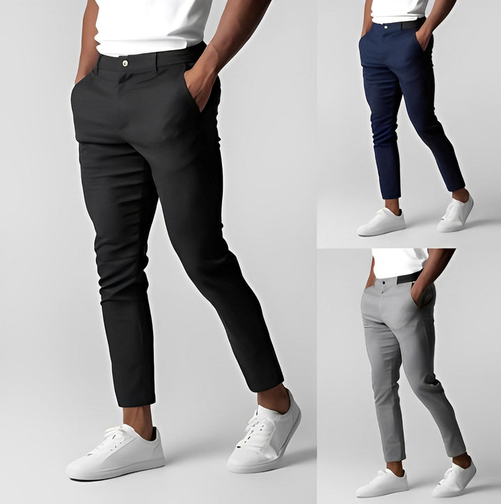 Justine - Pantaloni chino slim-fit casual per uomo