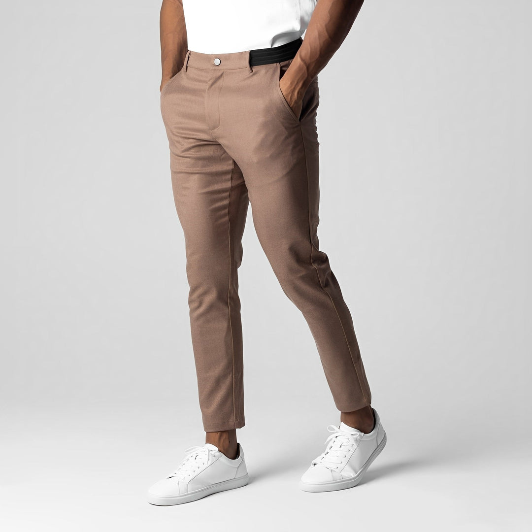 Justine - Pantaloni chino slim-fit casual per uomo