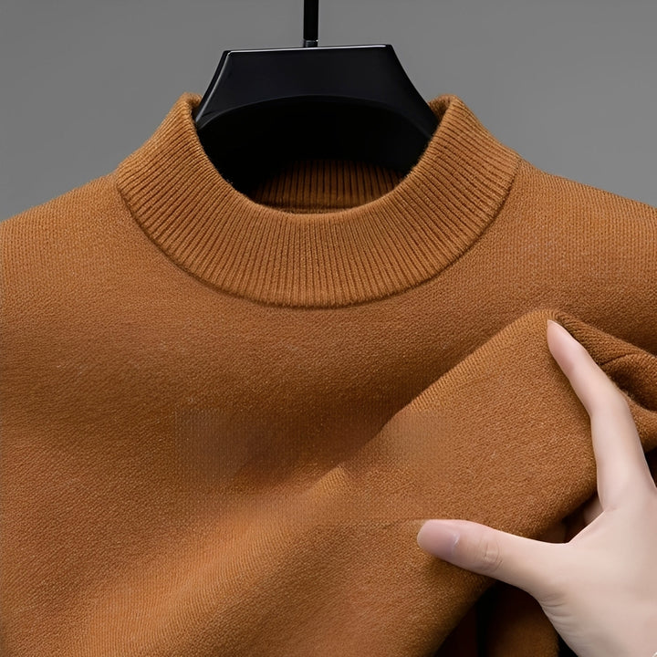 Davis - Maglione cashmere casual con orlo per uomini