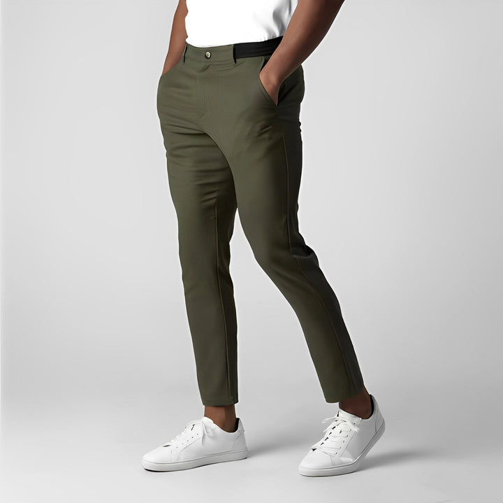 Justine - Pantaloni chino slim-fit casual per uomo