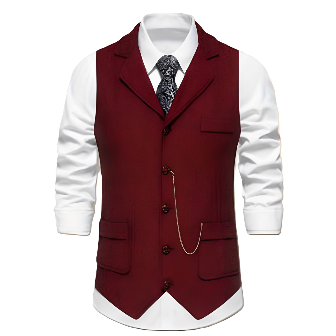 Luther - Classica giacca con motivo a spina di pesce per uomini