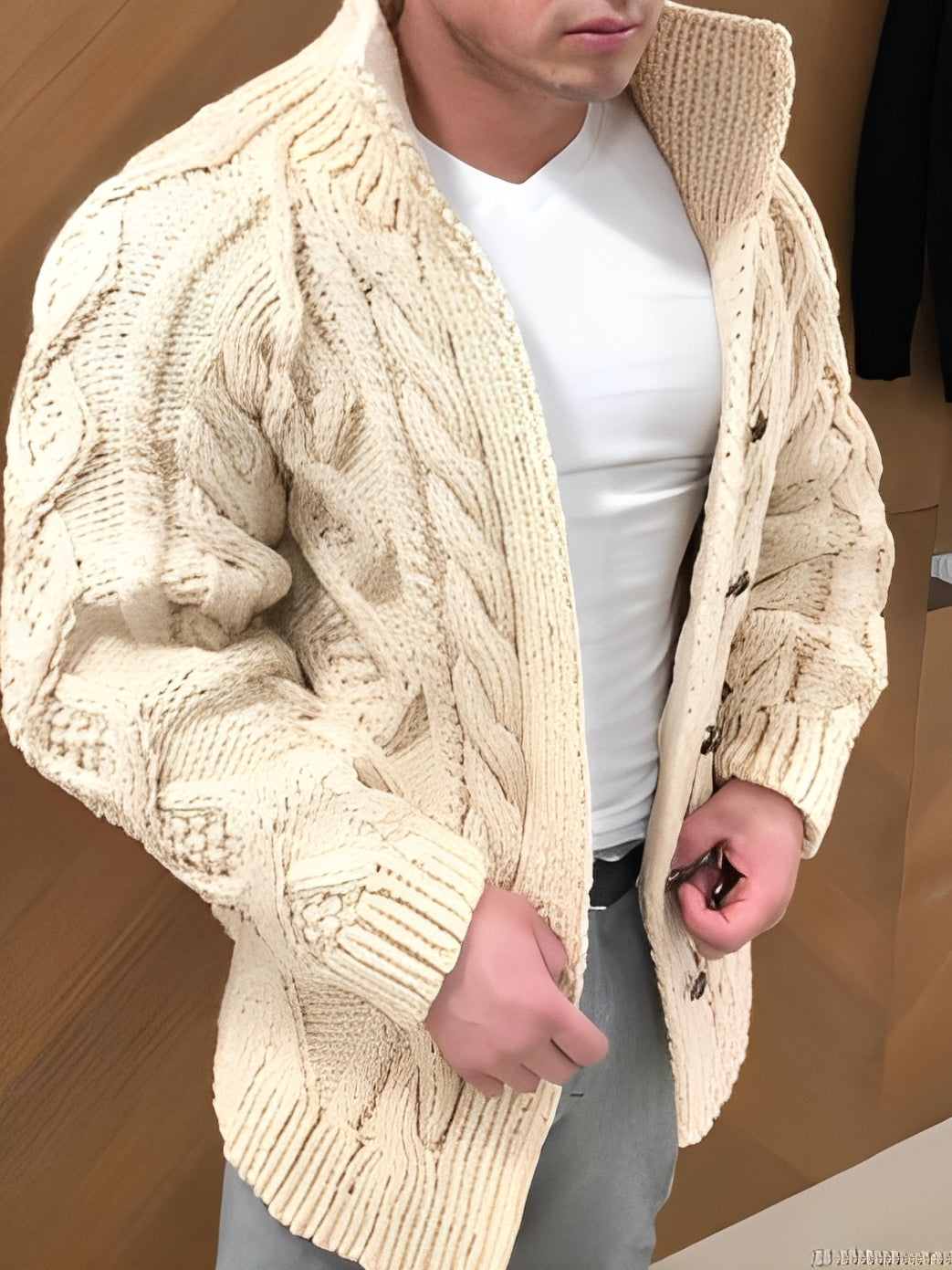 Donovan - Elegante, caldo cardigan per uomini