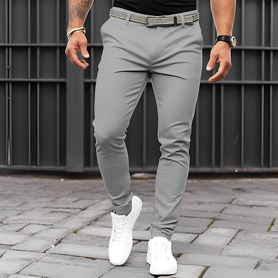Jaron - Elegante, casual pantaloni slim fit per uomo