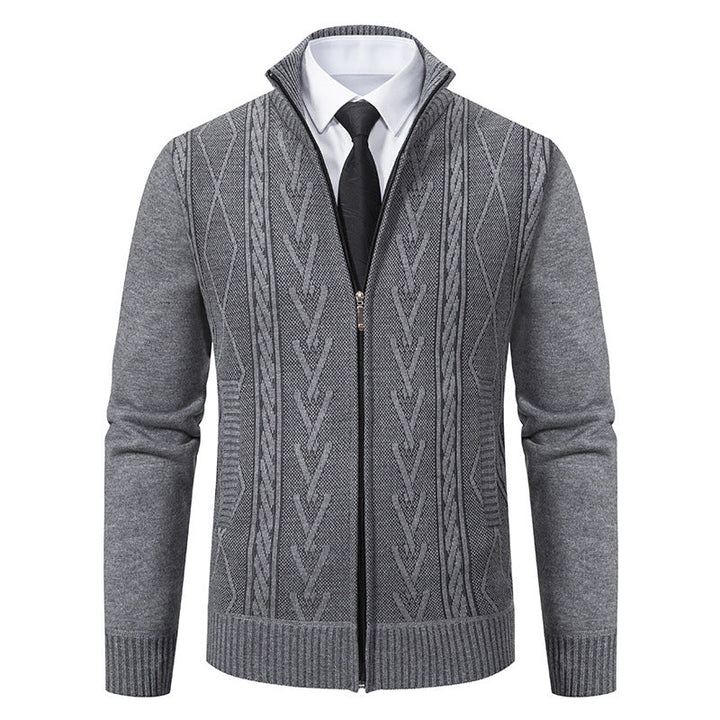 Stafford - Elegante Cardigan con Cerniera per Uomo