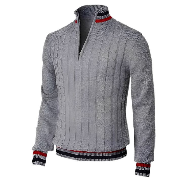 Zavier - Maglione moderno con collo alto per uomini