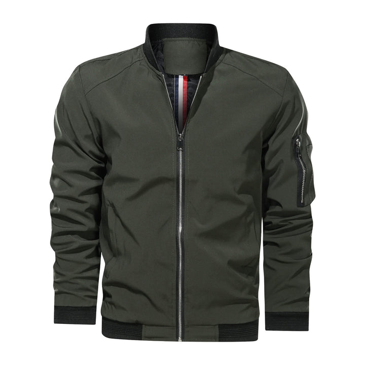 Rufus - Giacca bomber casual con zip per uomini