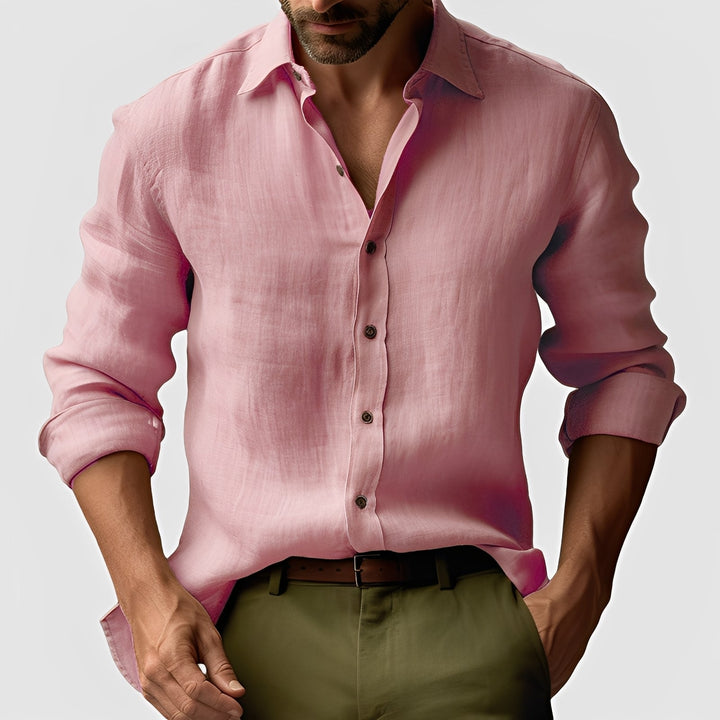 Emile - Classico, semplice camicia di lino per uomo