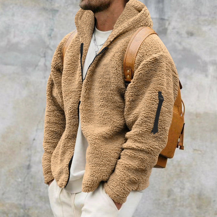 Burton - Giacca pelliccia casual con cappuccio per uomo