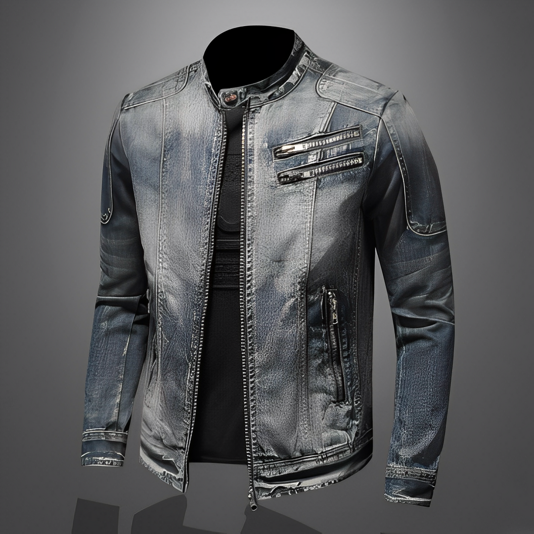 Lucas - Giacca di jeans elegante con tasche per uomini