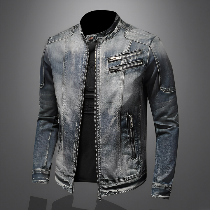 Lucas - Giacca di jeans elegante con tasche per uomini