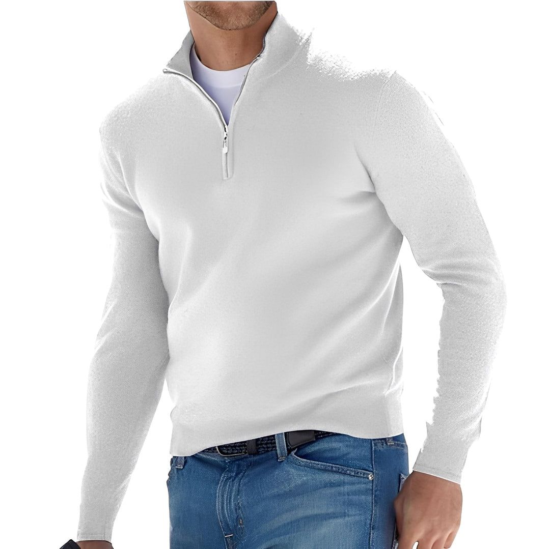 Nash - Maglione casual con zip per uomo