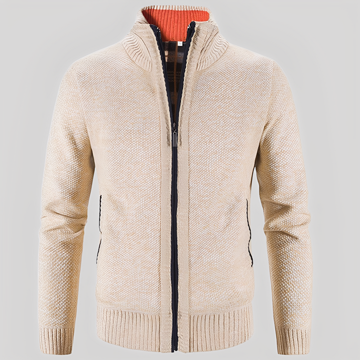 Kelvin - Maglia Semplice con Zip per Uomini