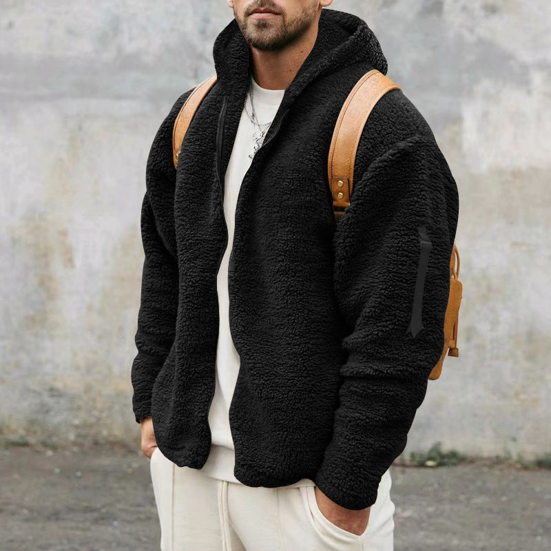 Burton - Giacca pelliccia casual con cappuccio per uomo