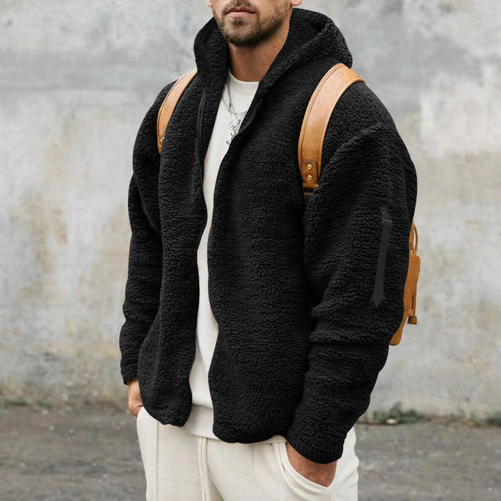 Burton - Giacca pelliccia casual con cappuccio per uomo