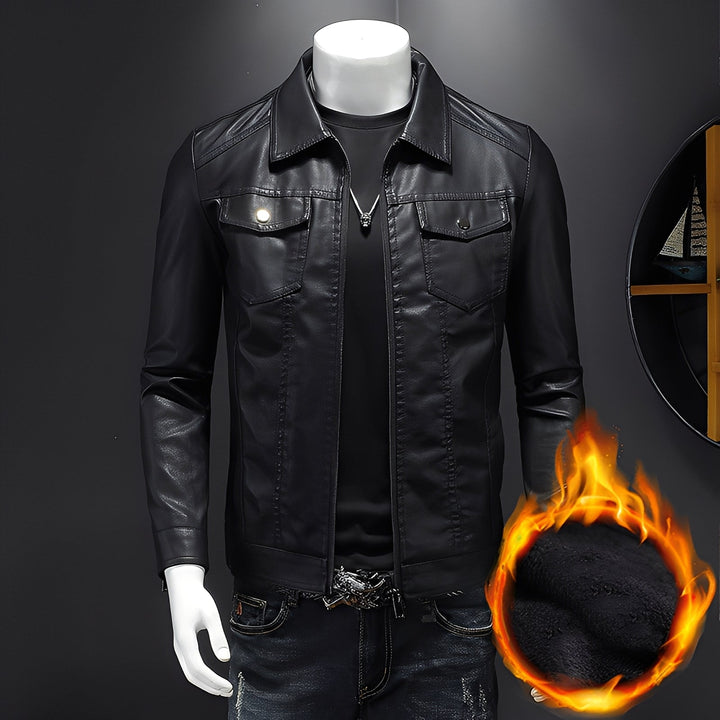 Brycen - Classica stretta giacca di pelle per uomini