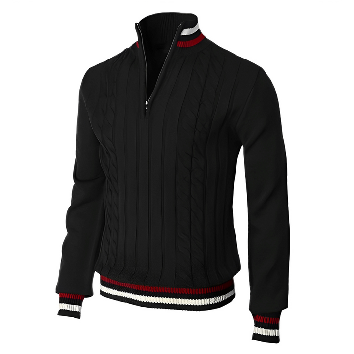 Derick - Maglione moderno con zip per uomini