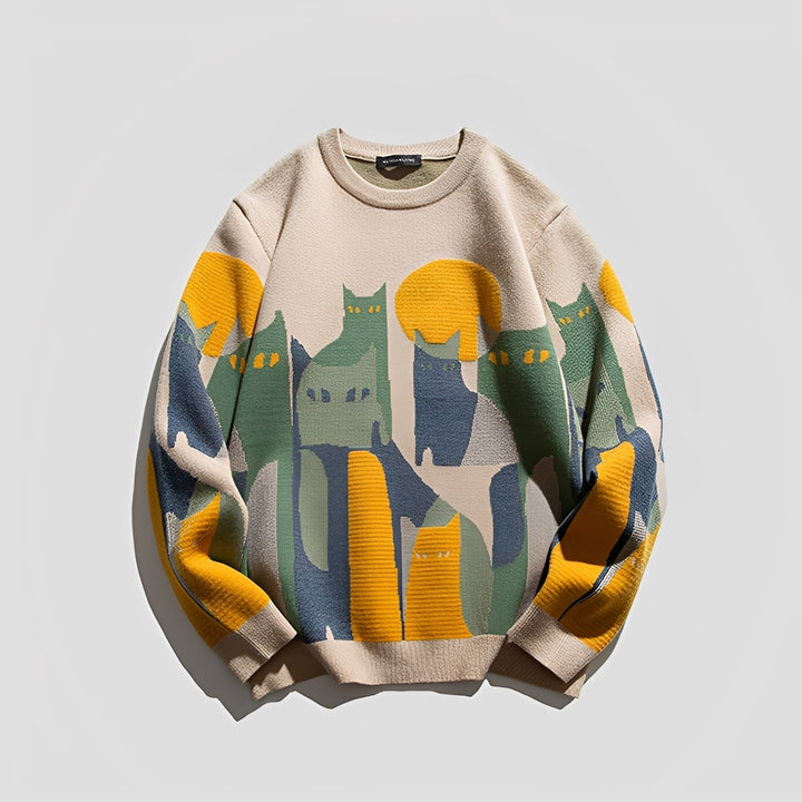 Davin - Elegante Maglione con Stampa per Uomo