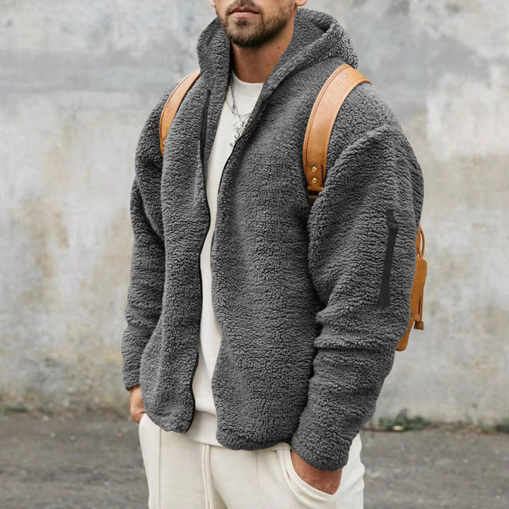 Burton - Giacca pelliccia casual con cappuccio per uomo